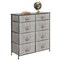 mDesign Tall Storage Dresser Furniture with 8 Slim Fabric Drawers
